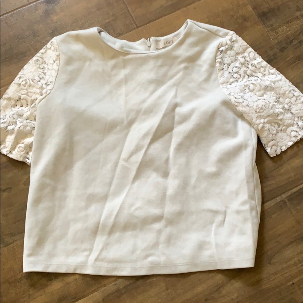 Lace sleeve blouse